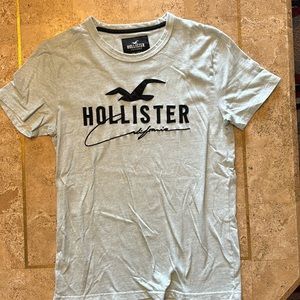 Hollister men’s light teal colored XS tshirt